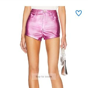 GUC Superdown Roxy Metallic Pink Shorts